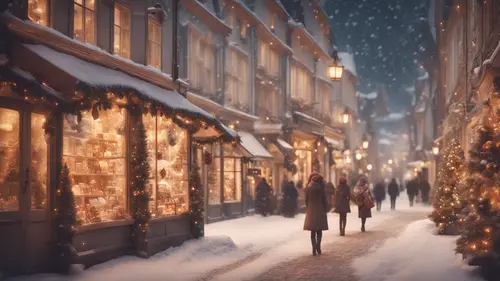 Snow Aesthetic Christmas wallpaper